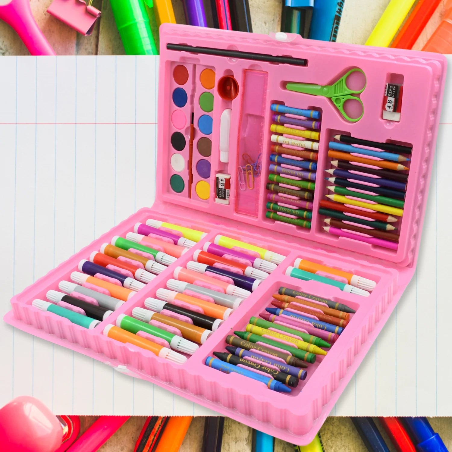Portable kids art kit