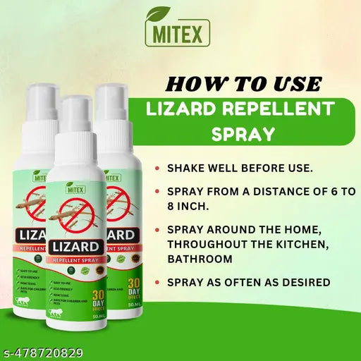 Natural lizard repellent spray