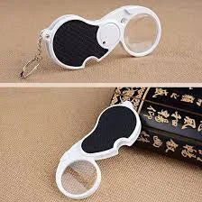 Bright led folding magnifier
