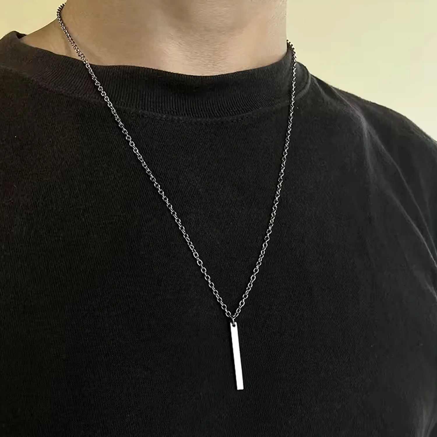 Elegant stainless steel locket necklace
