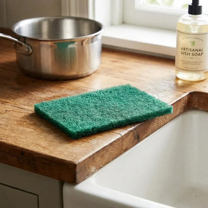 3410 scrub sponge cleaning pads aqua green 10pcs - home & kitchen