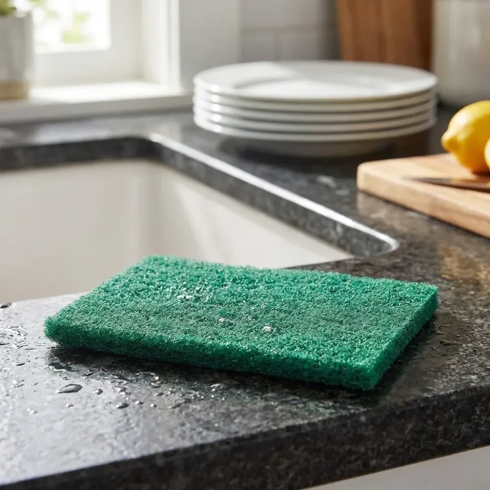 3410 scrub sponge cleaning pads aqua green 10pcs - home & kitchen