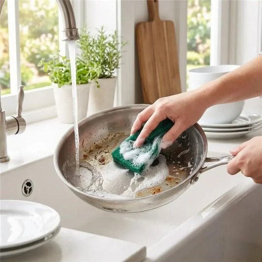 3410 scrub sponge cleaning pads aqua green 10pcs - home & kitchen