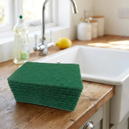 3410 scrub sponge cleaning pads aqua green 10pcs - home & kitchen