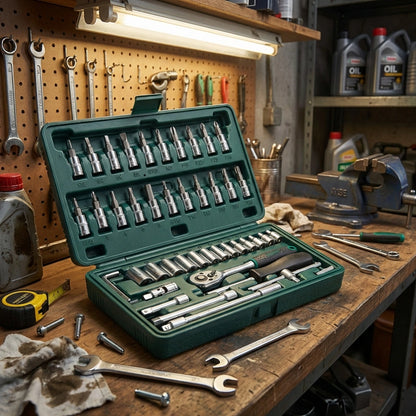 46-Piece 1/4" Socket Set