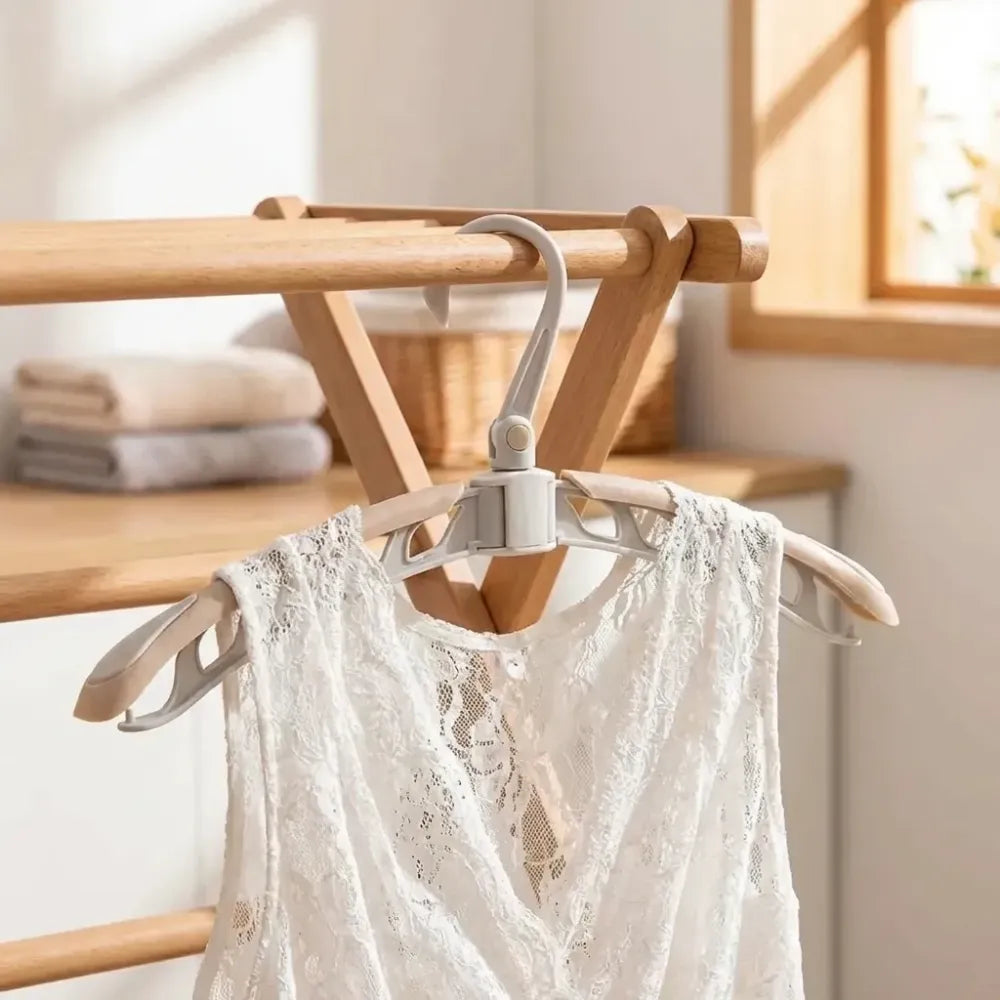 360° foldable clothes hanger - home & kitchen