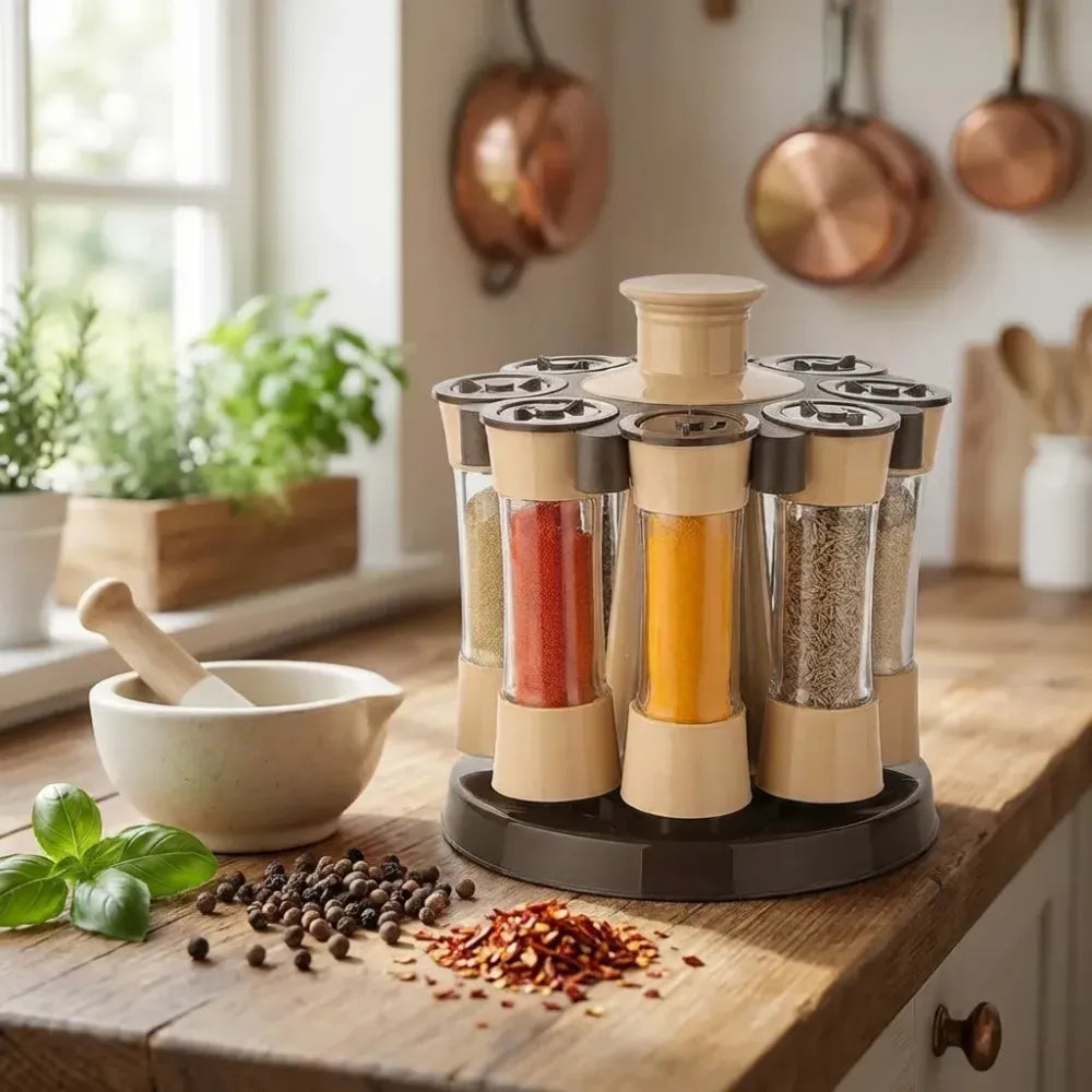 360 revolving spice rack - home & kitchen
