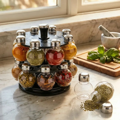 360° revolving spice rack - home & kitchen