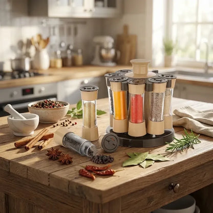 360 revolving spice rack - home & kitchen