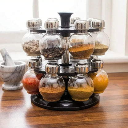 360° revolving spice rack - home & kitchen