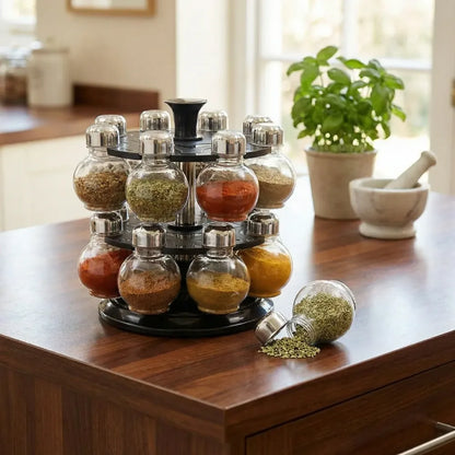 360° revolving spice rack - home & kitchen