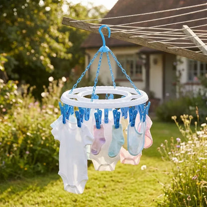 360° rotatable cloth drying stand - home improvement