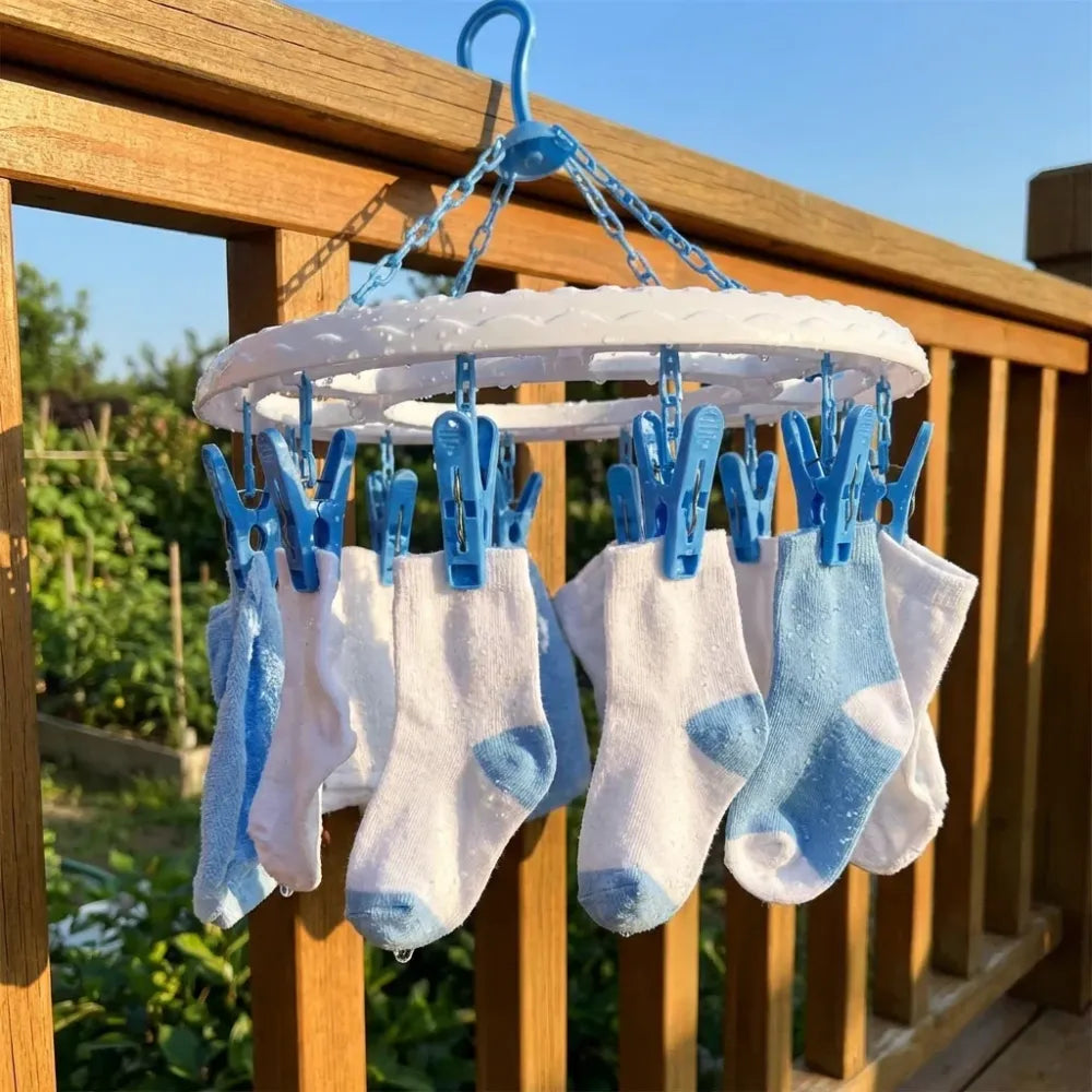 360° rotatable cloth drying stand - home improvement