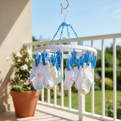 360° rotatable cloth drying stand - home improvement