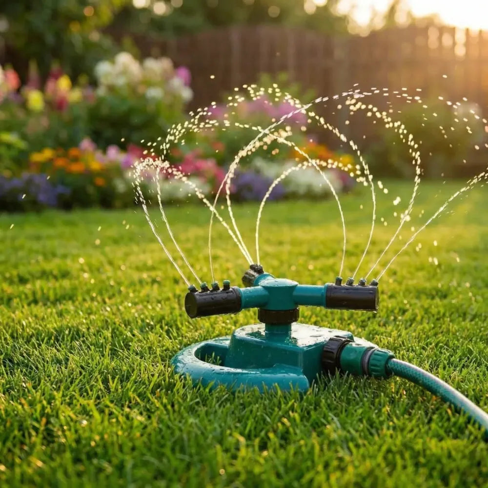 360° rotating garden sprinkler