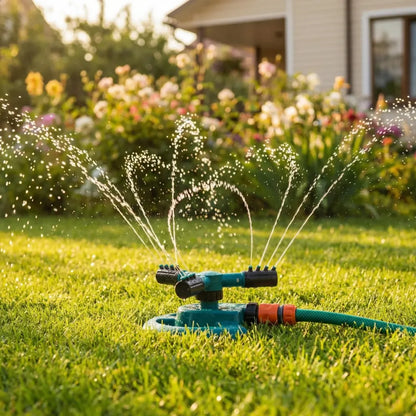 360° rotating garden sprinkler
