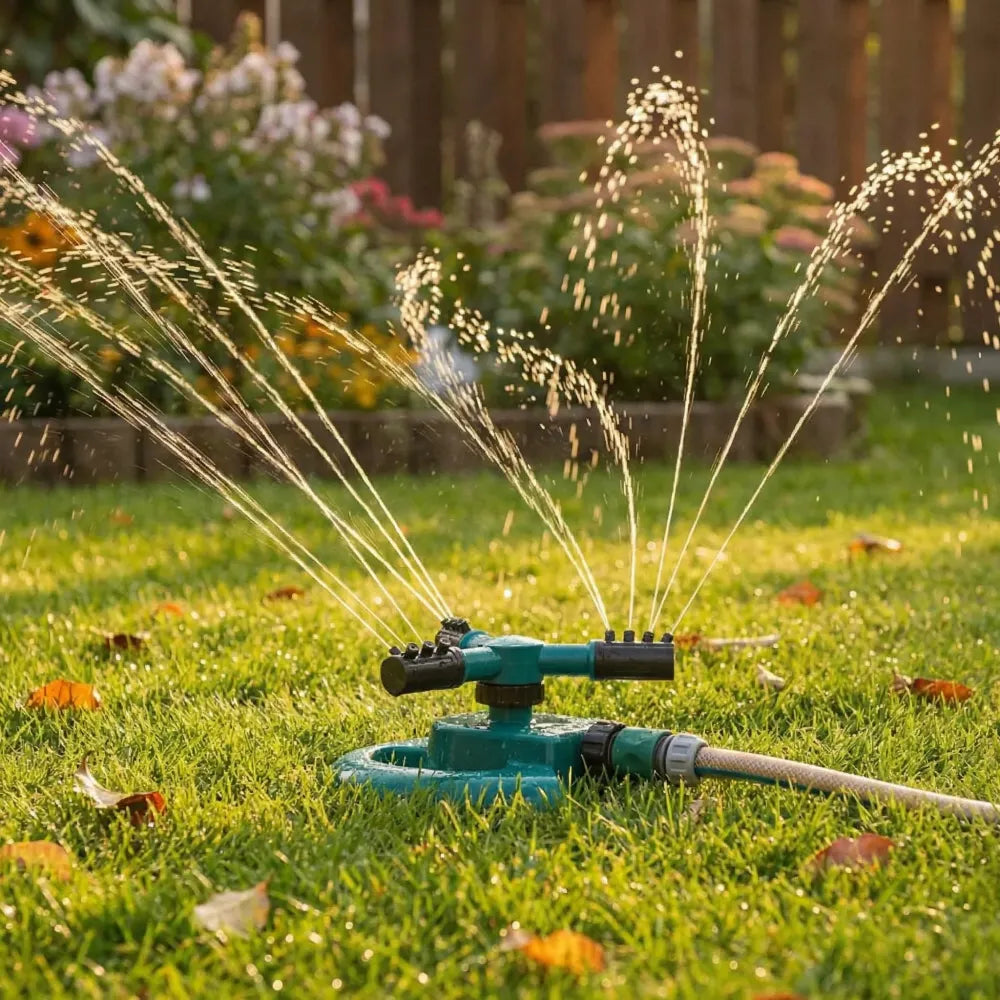 360° rotating garden sprinkler