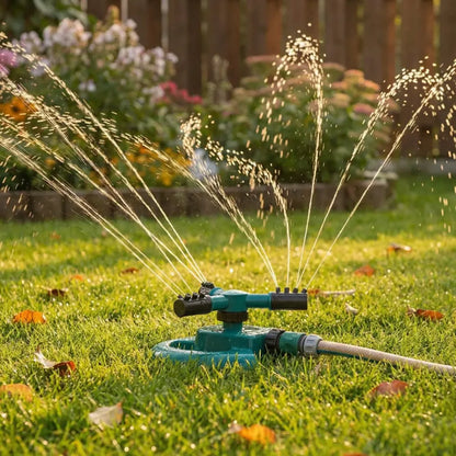 360° rotating garden sprinkler