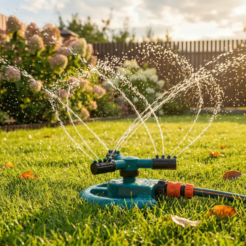 360° rotating garden sprinkler