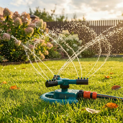 360° rotating garden sprinkler