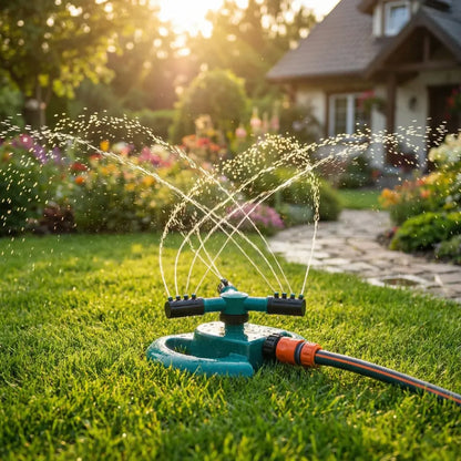 360° rotating garden sprinkler