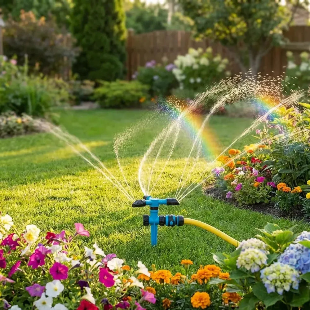 360° rotating lawn sprinklers