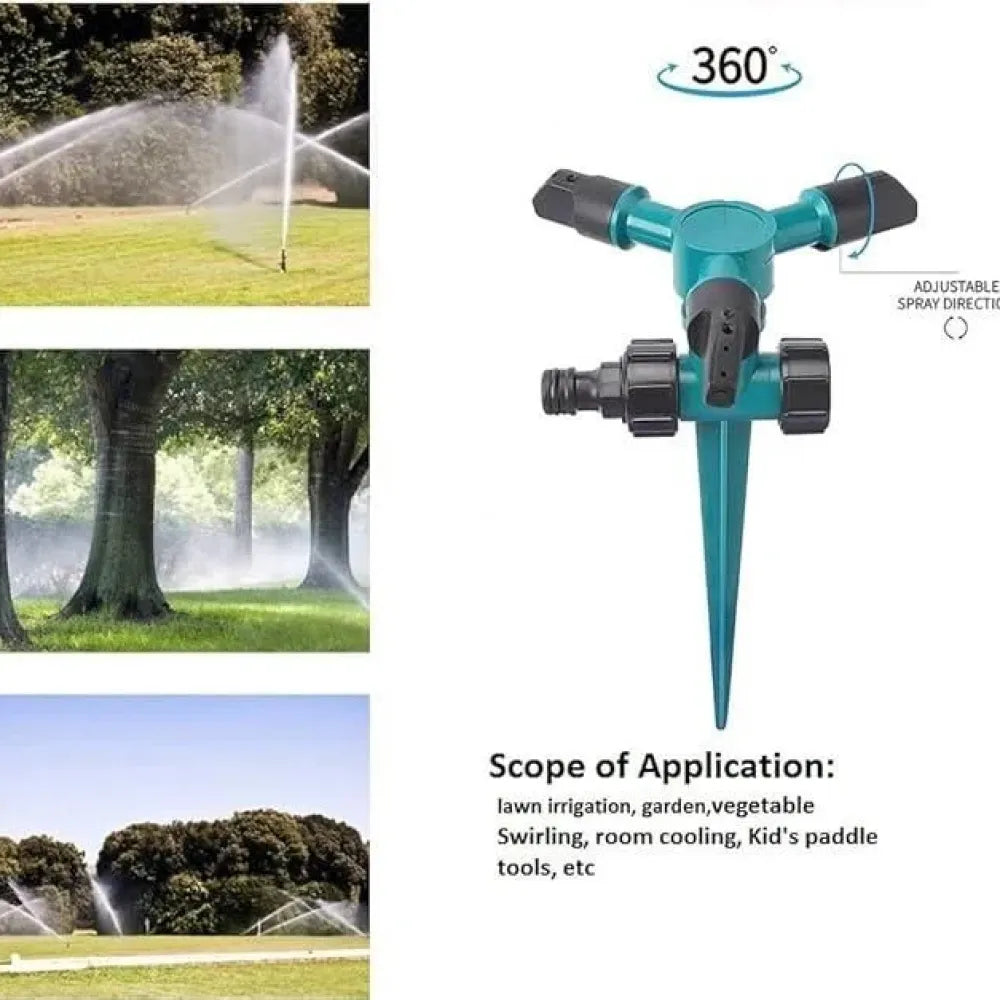 360° rotating lawn sprinklers