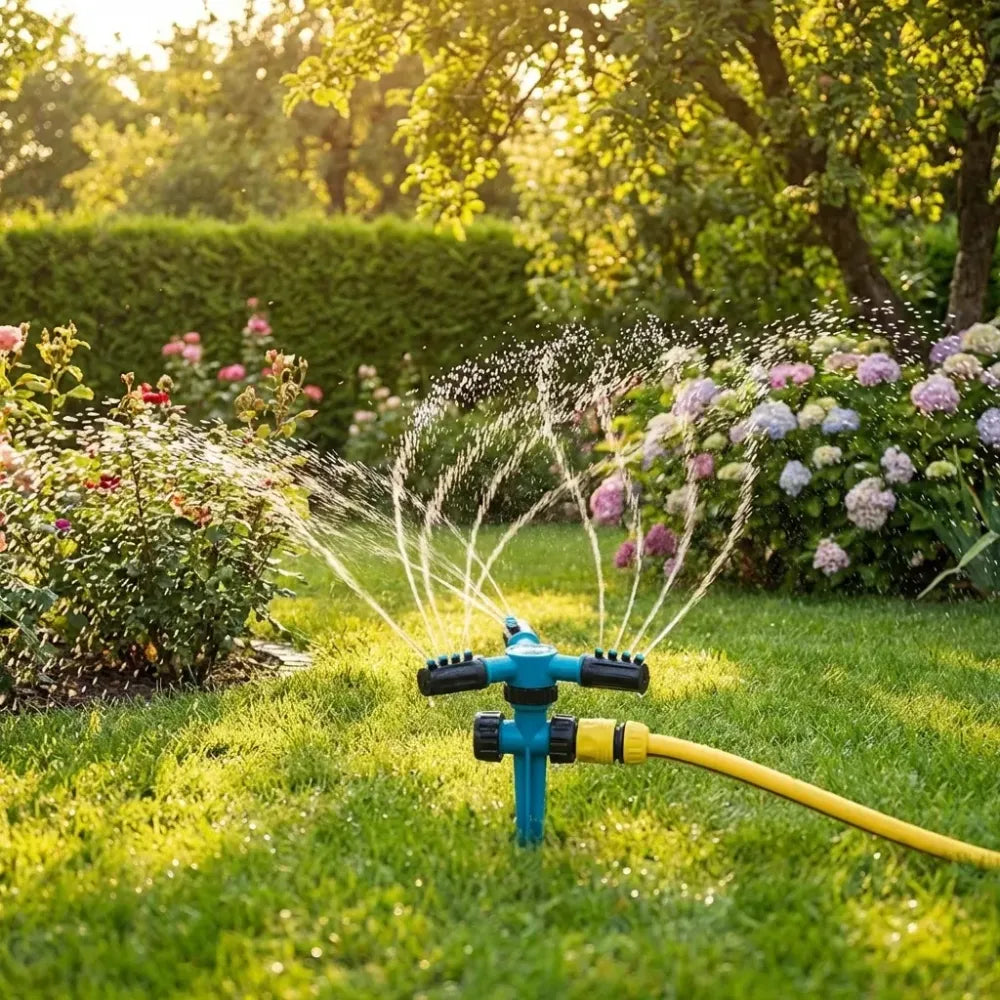 360° rotating lawn sprinklers