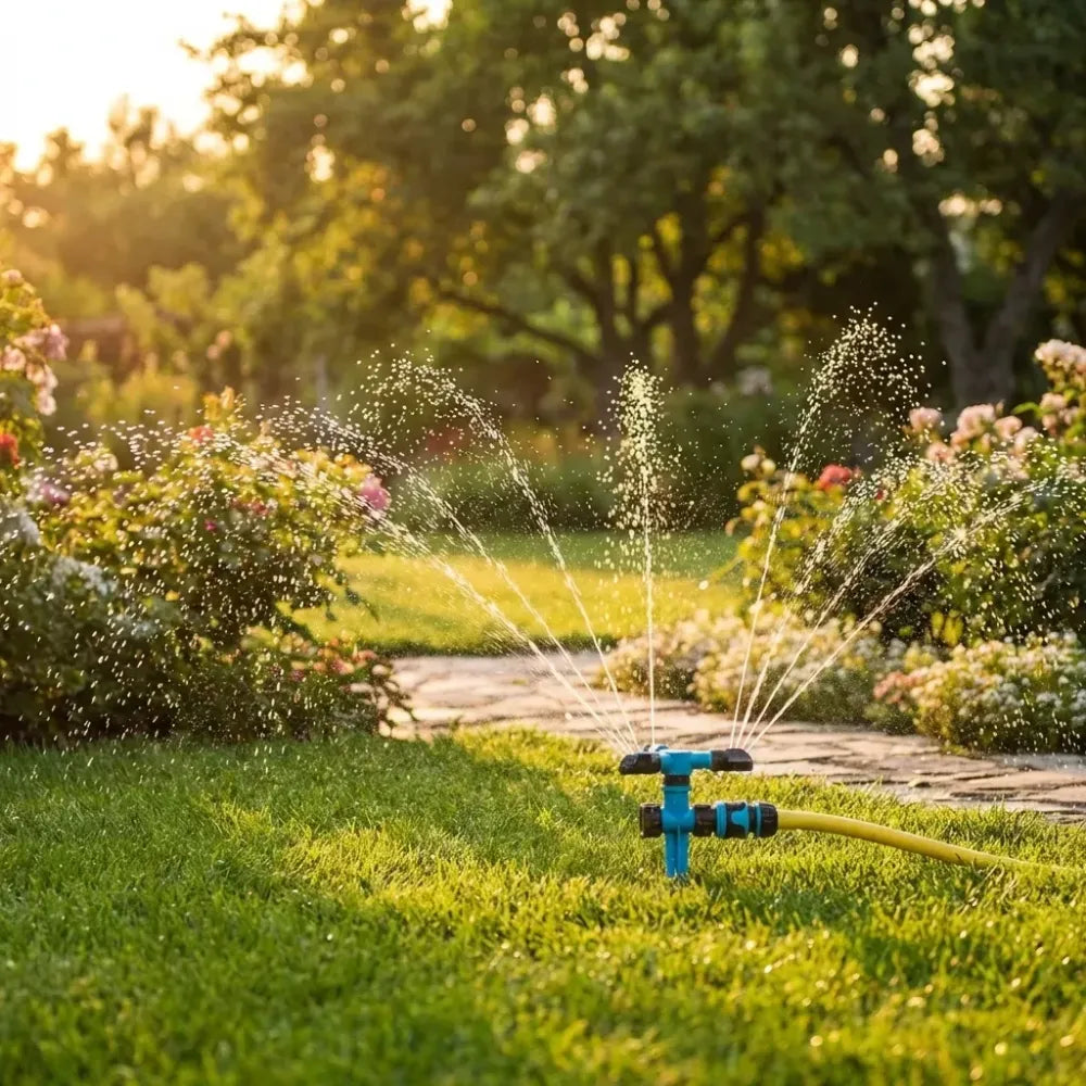 360° rotating lawn sprinklers