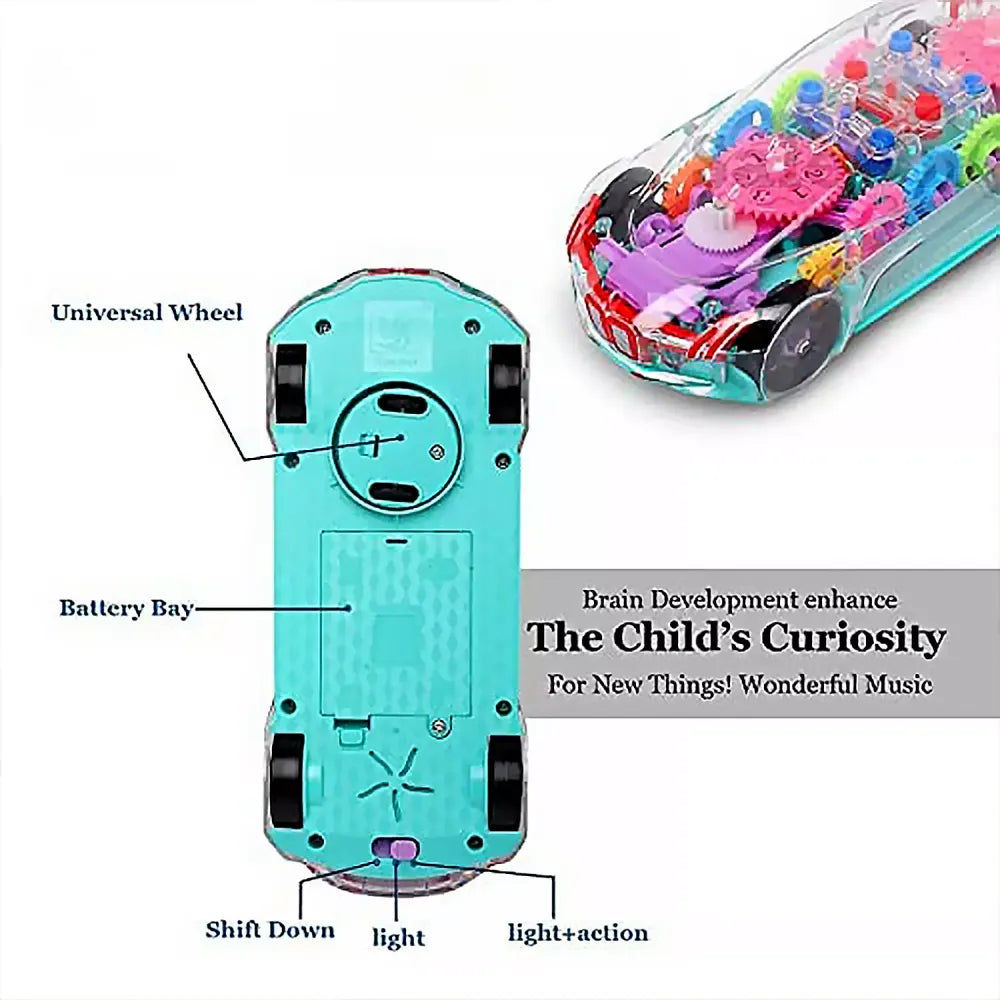 360° rotating led concept car - toys