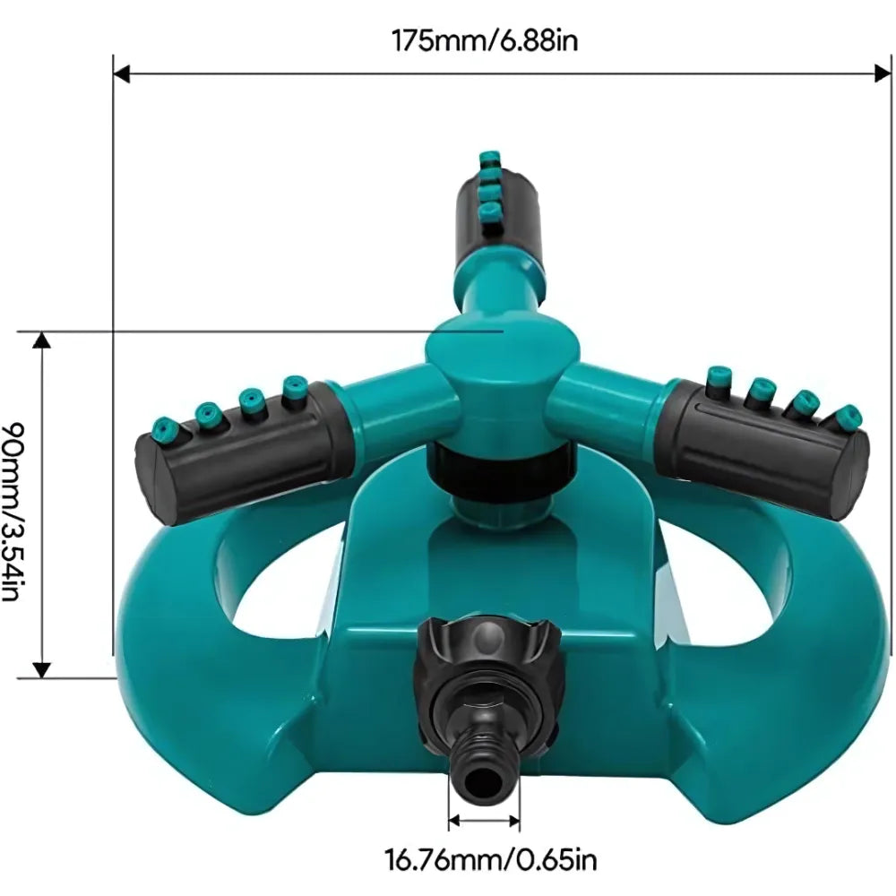360° rotating water sprinkler