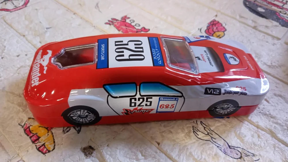 Car-shaped metal pencil box