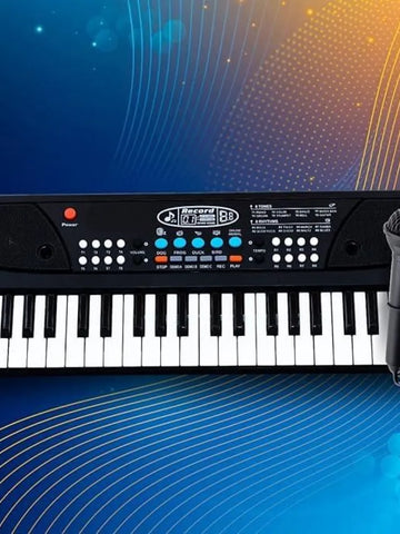 37 Keys Piano Keyboard Toy with Microphone, USB Power Cable & Sound Recording Function Analog Portable Keyboard