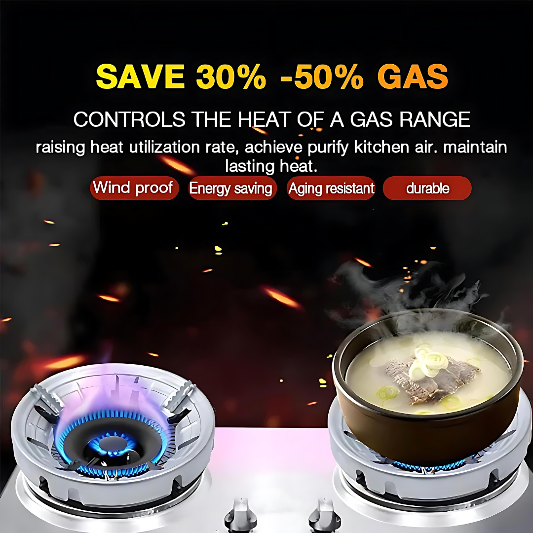 Gas Stove Fire & Windproof Saving Stand