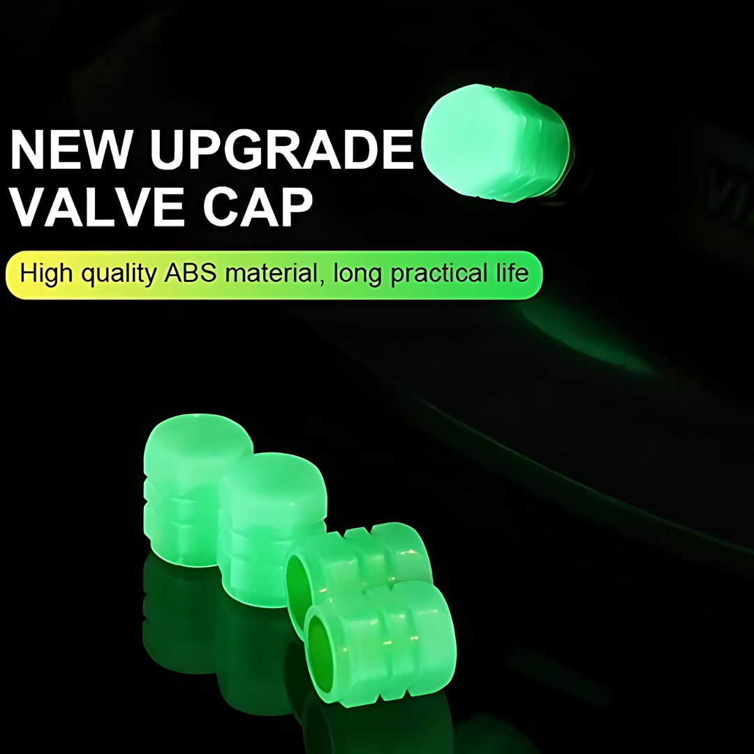 Radium Tyre Valve Caps For Car (Pack of 8)