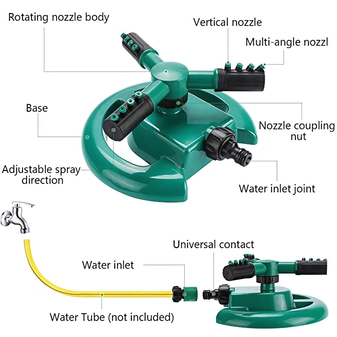 360° Rotating Water Sprinkler