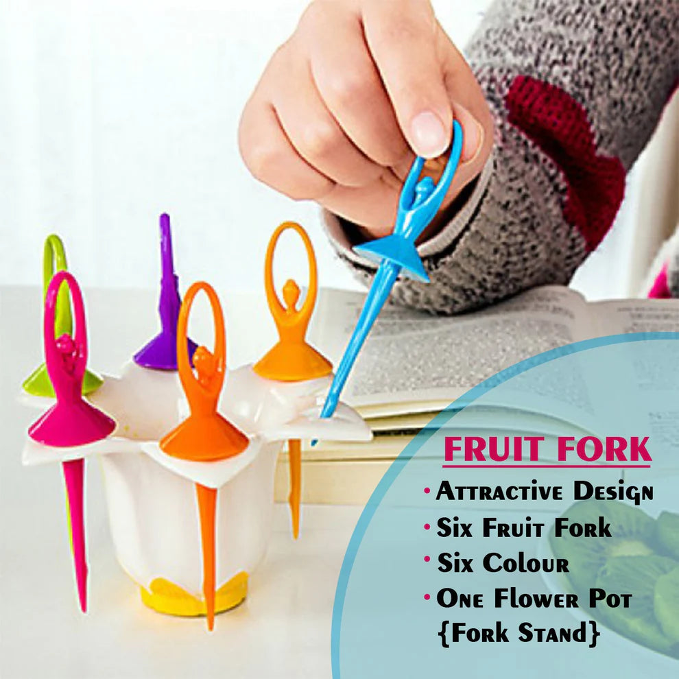 Dancing doll fork set