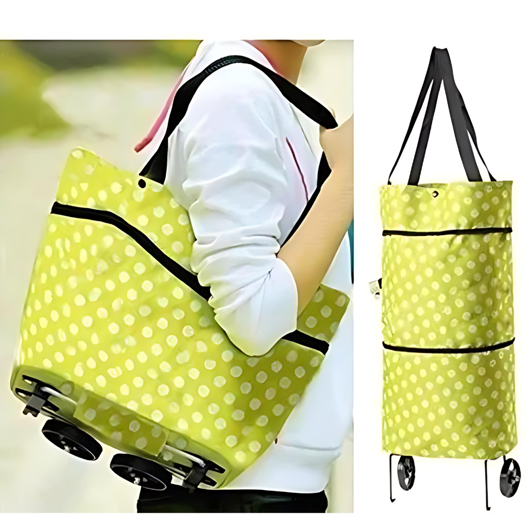 Foldable Shopping Trolley Bag with Wheels