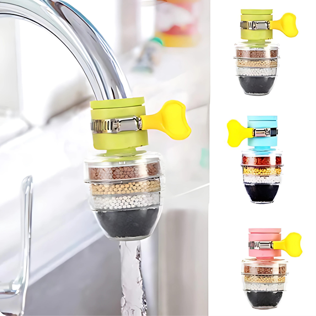 Multi-layer Activated Carbon Water Faucet Mount Filter (Assorted Color)