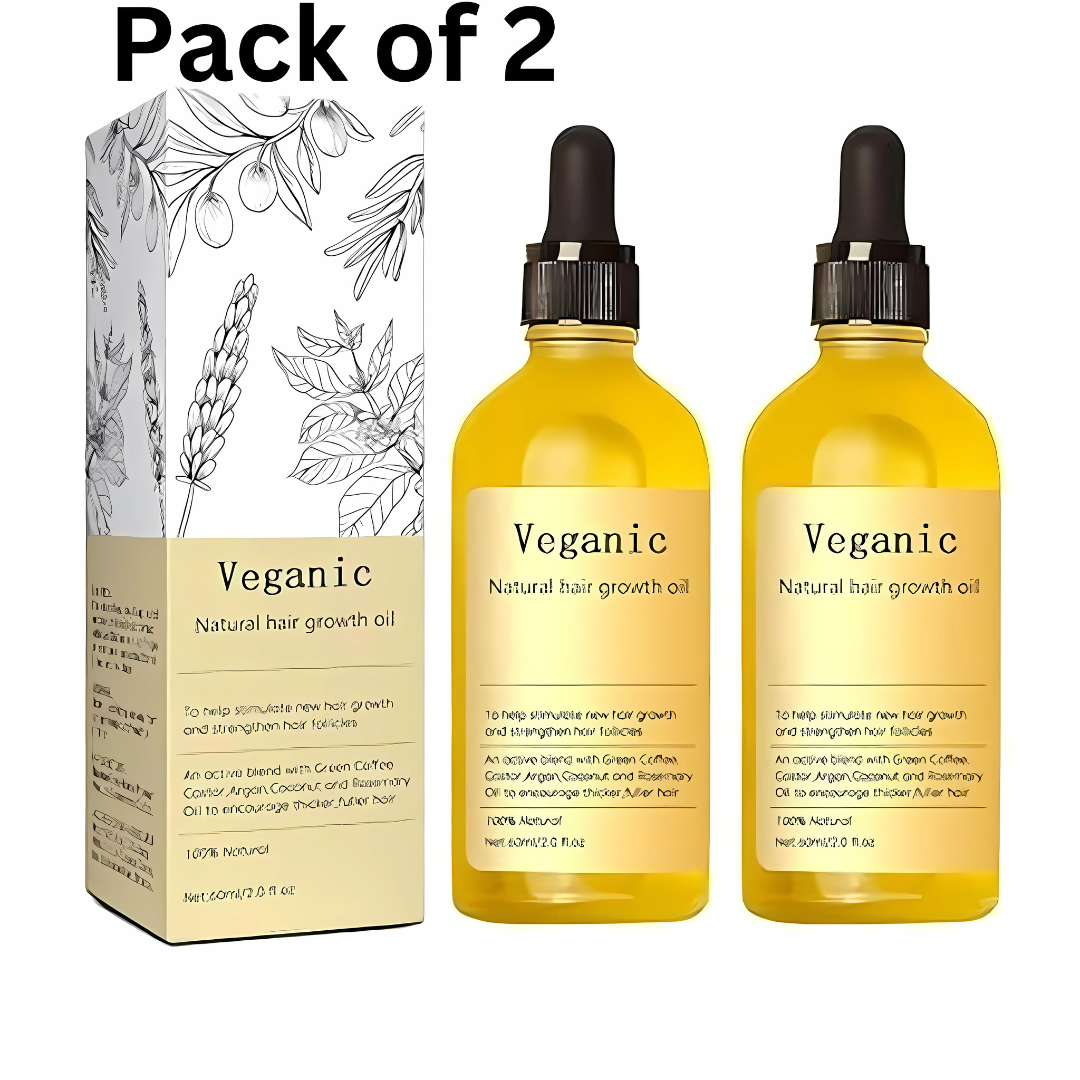 Vegan Natural Hair Growth Oil (Pack of 2)