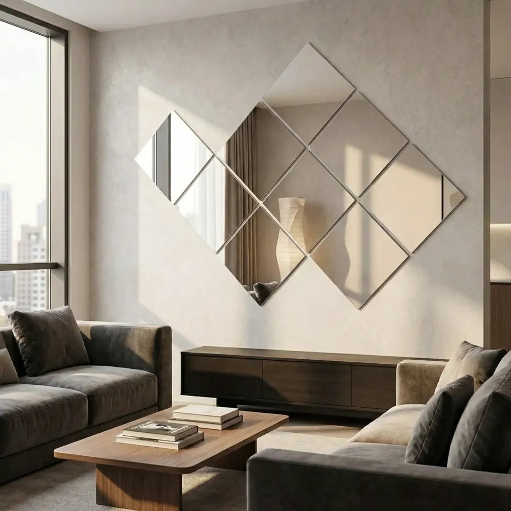 3d acrylic mirror wall sticker