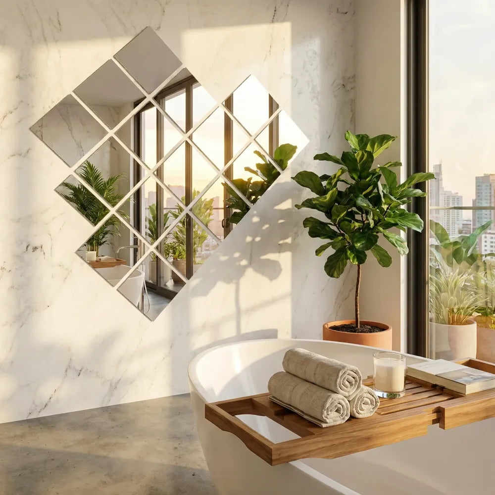 3d acrylic mirror wall sticker