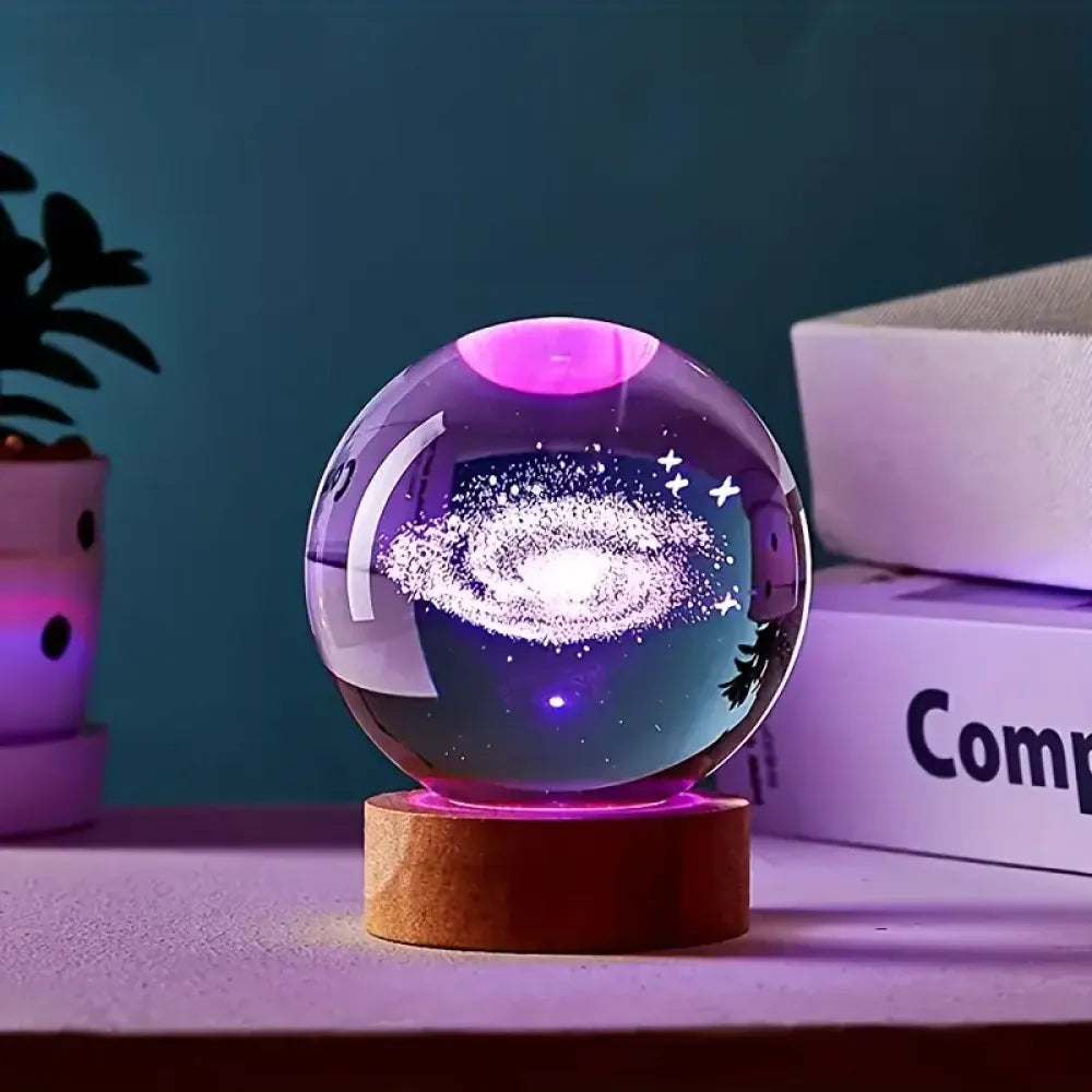 3d crystal galaxy lamp