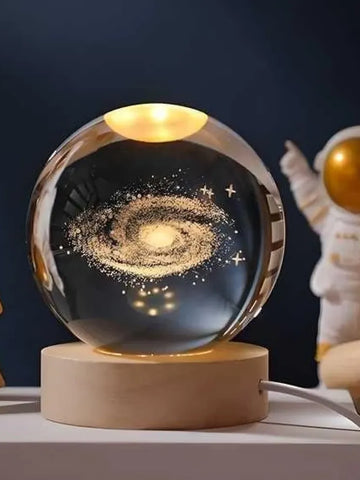 3D Crystal Galaxy Lamp
