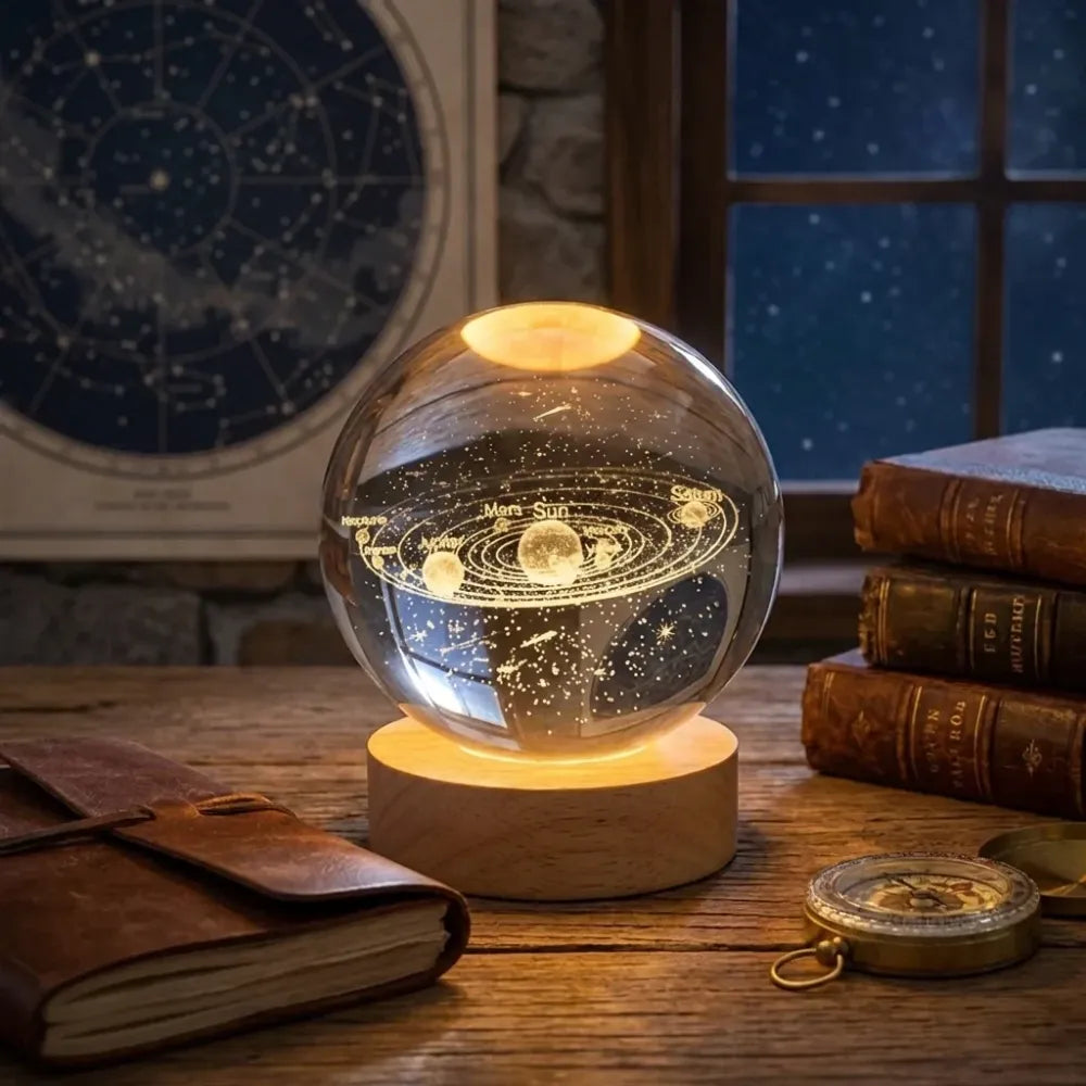 3d crystal lamp ball (assorted design)