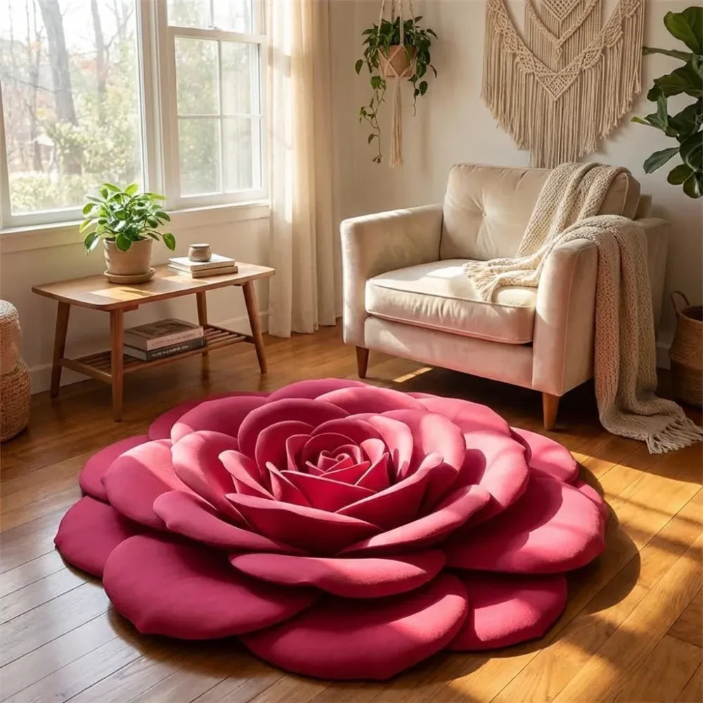 3d flower bath mats - home essentials