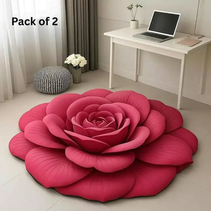 3d flower bath mats - home essentials