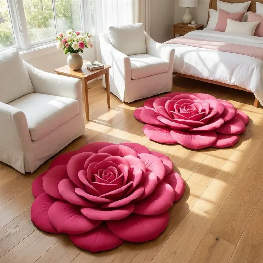 3d flower bath mats - home essentials