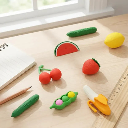 3d fun shape erasers - office