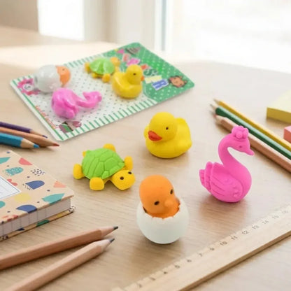 3d fun shape erasers - office